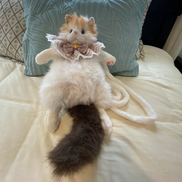 Chongker Cat Shaped Backpack 🐱Handmade Realistic Rag Doll Cat Brand New 🥰 - Picture 8 of 15